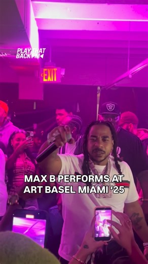 Play That Back on Instagram: "Fresh out of prison, @maxb140 is officially back in Miami. He hit the stage last night at @ugroundgarage alongside Cash Cobain, Loe Shimmy, Kyle Rich, and more. #maxb #fyp #artbasel"