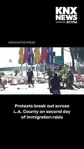 Protests broke across Los Angeles County on Saturday during the second day of immigration raids. President Trump announced he was deploying 2,000 California National Guard troops to L.A. Video: Associated Press | KNX News 97.1 FM