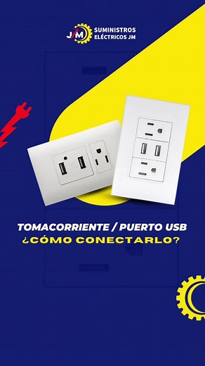Cómo conectar un tomacorriente con USB paso a paso