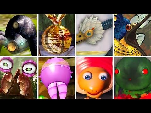 Pikmin Series - All Bosses