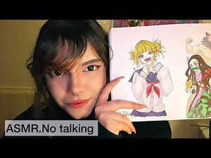 ASMR Drawing Anime Character | No Talking | Relaxing Sketching Sounds