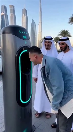 “Dubai’s Futuristic AI Haircut Machine – Instant Long-to-Short Transformation in Seconds!”