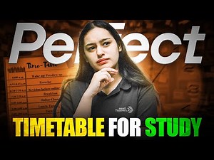 Perfect Time Table To Start Your Studies 📒| Perfect Time Table for New Session