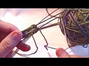 Working in the Round with 2 Circular Needles - Cast On - Helpful with Sock knitting!