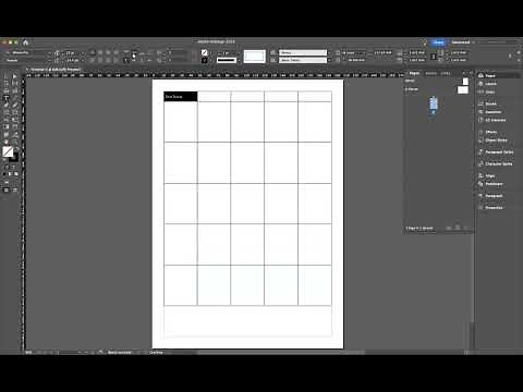 How to create tables - Adobe InDesign