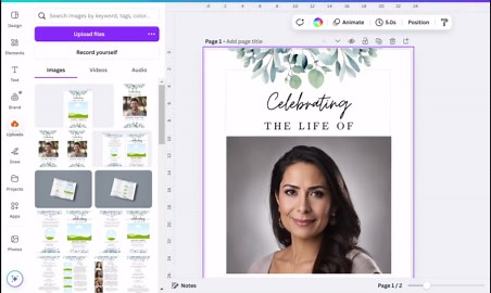 Funeral Program Template Veteran, Editable Military Funeral Program, Bi Fold Memorial Program, Celebration of Life Brochure, Canva Template - Etsy