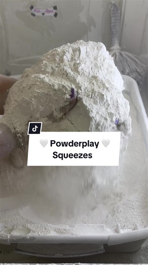 Only Powder Squeezes 🤍🌫️ #powderplay #powderplayasmr #asmrpowderplay #dustypowderplay