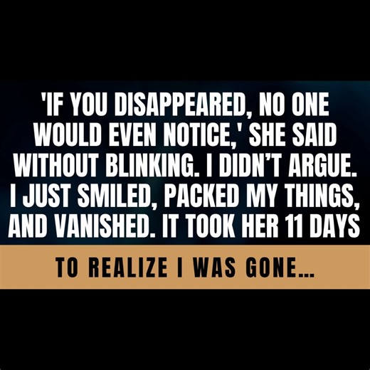If You Disappeared, No One Would Even Notice, She Said Without Blinking. I Didn’t Argue. I Just Smiled, Packed My Things, and Vanished. It Took Her 11 Days to Realize I Was Gone… | King of Reddit