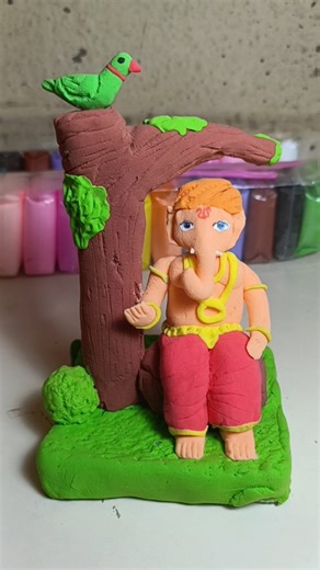 Ganesh clay art 🙏❤️