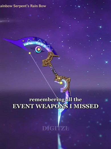 Rainbow Serpent's Rain Bow Event Weapon from Genshin Impact
