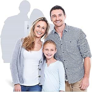 Custom Life Size Cardboard Cutout, Personalized Stand-up Cutouts, Upload Your Photo, Up to 4 ft, Optional 3 Sizes for Party, Birthday and Events
