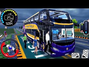 Coach Bus Driving Simulator 3D - Real Uphill Bus Offroad Drive - Android GamePlay #2