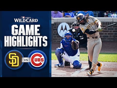 Padres vs. Cubs NL Wild Card Game 2 Highlights (10/01/25) | MLB Highlights