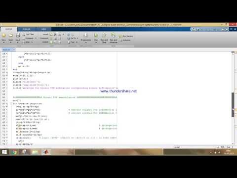 MATLAB code for binary FSK modulation and de-modulation -Part 46