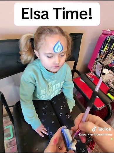 Sparkle Face Painting for Kids: Elsa Themed Designs
