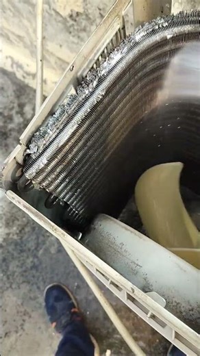 Hitachi AC Outdoor Service #acrepair #acservice