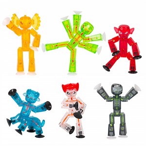 StikBot Monsters Set | 6 Clear Figures for Spooky Animation