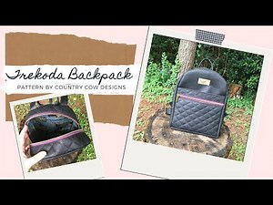 Sewing Tutorial: Trekoda Mini Backpack Sewing Tutorial, pattern by Country Cow Designs