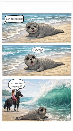 Deel 3 Mila en de storm op het strand