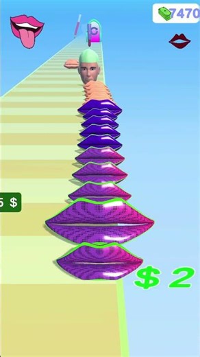 Lips Stack Run Master Game #91 #lipstick #shorts #games