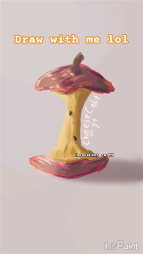 Drawing an Apple Core - Draw With Me - Drawing #colortheory