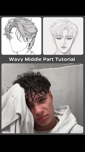 6.4K views · 30 reactions | Hairstyle tutorial ⭐️ Simple steps for a clean glow up ‍♂️ Middle part transformation that changes your whole vibe  #hairstyle #hair #tutorial #midd… See more | Youss Li | Facebook