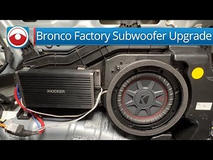 2023 Ford Bronco Fake Sub and Amplifier Plug and Play upgrade.