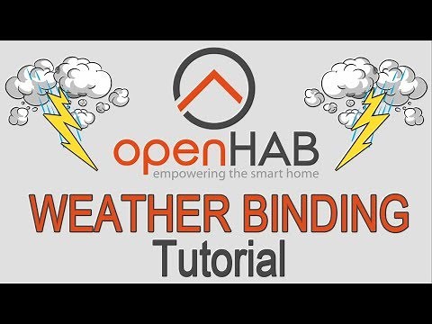 WEATHER Binding OPENHAB 2 Tutorial / show Weather in HABpanel / OPENHAB 2 Tutorial