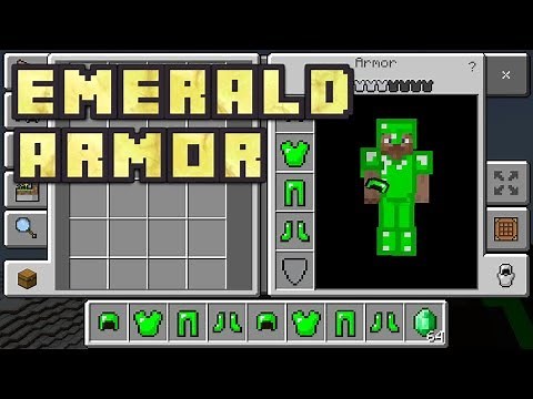 Minecraft PE - How To Get Emerald Armor!