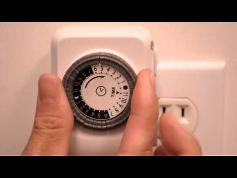 How To Use The Uninex 24 Hour Mechanical Pin Timer w/ 2 Grounded Outlets (PS94)