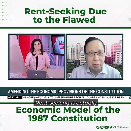 WATCH: FEF President Calixto Chikiamco on the flawed economic model of the 1987 Constitution #FEF #economy #economics #CharterChange #investments | Foundation for Economic Freedom