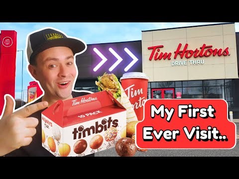 I Tried TIM HORTONS For The First Time!