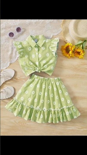 Latest Little Girls Skirt & Top Designs 2026 | Summer Outfits for Kids 👗 #cuteoutfit