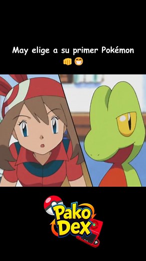 Fuimos testigos de la elección de May 😮 #pokemon #pakodex #may #ash #hoennregion #pikachu #torchic #profbirch | PakoDex