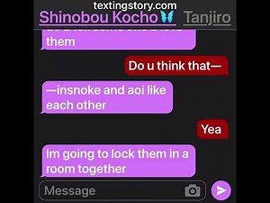 Inoaoi insnoke x aoi demon slayer texting story