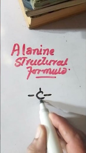 Structural formula of Alanine#structure #formula #aminoacids #biologicalmolecules #biomolecules