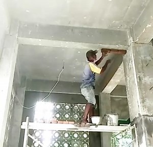 this is how to lay bricks under concrete column | Andris Brick Art