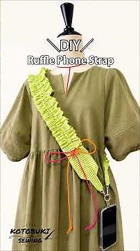 フリフリがかわいい！フリルスマホショルダーの作り方💕Cute Ruffle Phone Strap DIY ✨