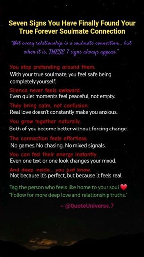 7 Signs You’ve Found Your Forever Soulmate ❤️