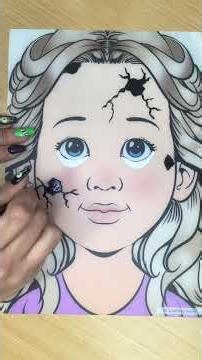 Halloween Face Paint you can do at home ready for trick or treating w...