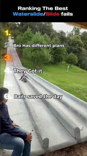 Ranking Worst Waterslide/Slide Fails 💦🛝