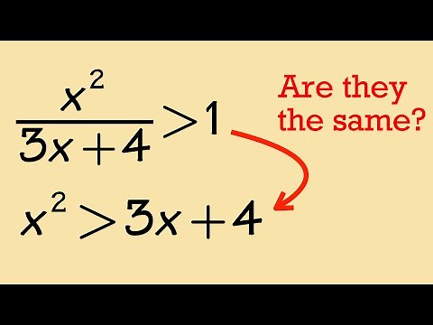 How to solve a rational rational inequality (be careful)