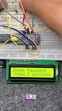 "Smart Lock System Using Buttons & LCD | Arduino Nano"😱