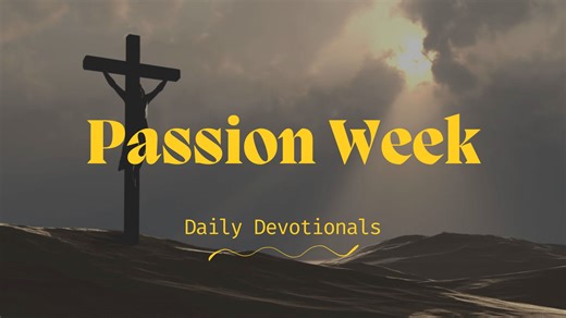 Pastor Scott shares a Passion Week devotion for Monday! | Clarksburg Baptist Church