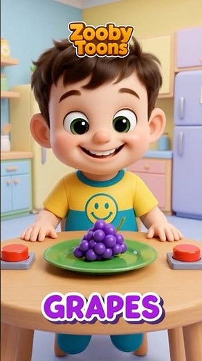 Learn Fruit Names with Button Fun Game 🍎🔘 | Interactive Learning for Kids | Kids Songs