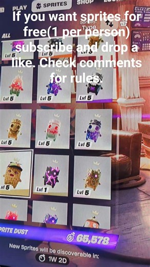 If you want sprites for free(1 per person) subscribe and drop a like. Check comments for rules.