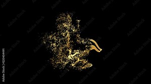 Shiv ling of Shiva Religious symbol Animation, Particle Animation of Religious Icon Shiv ling.Religious sign Shiv ling Animation. Stock Video