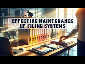 Effective Maintenance of Filing Systems