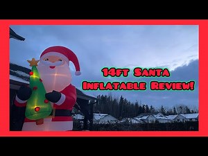Gemmy 2024 14ft Santa inflatable review! (Walmart Canada Exclusive)