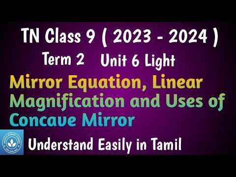 Mirror Equation, Linear Magnification, Uses of Concave Mirror| Class 9 Science Term 2 Unit 6 Light
